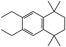 6,7-DIETHYL-1,1,4,4-TETRAMETHYLTETRALINE Struktur