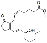 (5Z,13E,15S)-15-Hydroxy-9-oxoprosta-5,8(12),13-trien-1-oic acid methyl ester Struktur