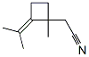 1-Methyl-2-(1-methylethylidene)cyclobutaneacetonitrile Struktur