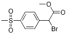 Benzeneacetic acid, .alpha.-broMo-4-(Methylsulfonyl)-, Methyl ester Struktur