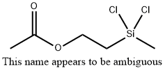 2-(二氯甲基硅烷基)乙基乙酸酯 結(jié)構(gòu)式