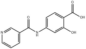 4-[[(3-Pyridyl)carbonyl]amino]salicylic acid Struktur