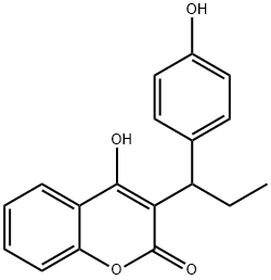 4'-hydroxyphenprocoumon Struktur