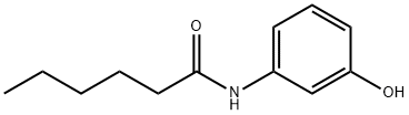 N-(3-hydroxyphenyl)hexanamide Struktur