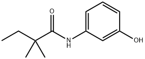 2,2-Dimethyl-N-(3-hydroxyphenyl)butyramide Struktur