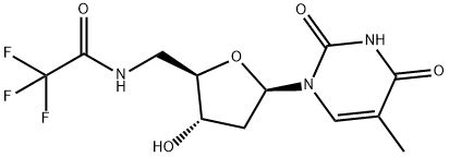 5'-TRIFLUOROACETAMIDO-5'-DEOXYTHYMIDINE Struktur