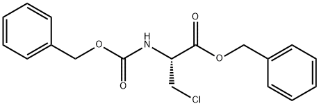3-クロロ-N-[(フェニルメトキシ)カルボニル]-L-アラニンフェニルメチル 化學(xué)構(gòu)造式