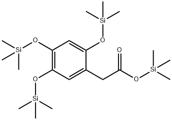 2,4,5-Tris[(trimethylsilyl)oxy]benzeneacetic acid trimethylsilyl ester Struktur