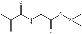 N-(2-Methyl-1-oxo-2-propenyl)glycine trimethylsilyl ester Struktur