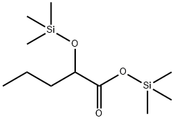 2-[(Trimethylsilyl)oxy]valeric acid trimethylsilyl ester Struktur