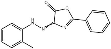 4,5-Oxazoledione, 2-phenyl-, 4-((2-methylphenyl)hydrazone) Struktur