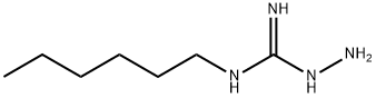 Hydrazinecarboximidamide,  N-hexyl- Struktur