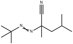 2-[(1,1-dimethylethyl)azo]-2,4-dimethylvaleronitrile Struktur