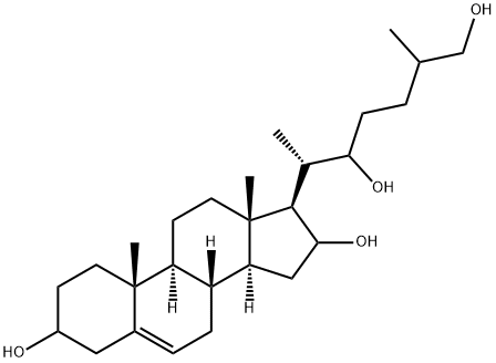 Cholest-5-ene-3,16,22,26-tetrol Struktur