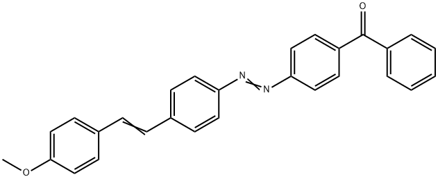 [4-[[4-[2-(4-Methoxyphenyl)ethenyl]phenyl]azo]phenyl]phenylmethanone Struktur