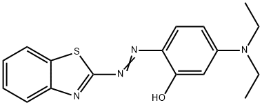 2-[(Benzothiazol-2-yl)azo]-5-(diethylamino)phenol Struktur