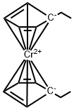 BIS(ETHYLCYCLOPENTADIENYL)CHROMIUM Struktur