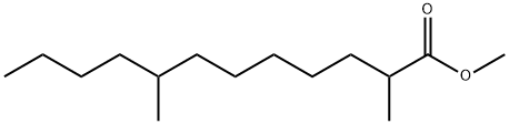 2,8-Dimethyldodecanoic acid methyl ester Struktur