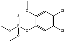 Thiophosphoric acid O-(4,5-dichloro-2-methoxyphenyl)O,O-dimethyl ester Struktur