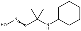 2-(Cyclohexylamino)-2-methylpropanal oxime Struktur