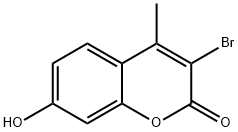 3-bromo-7-hydroxy-4-methyl-2H-chromen-2-one Struktur