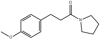 1-[3-(4-Methoxyphenyl)-1-oxopropyl]pyrrolidine Struktur