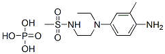 N-[2-[(4-amino-m-tolyl)ethylamino]ethyl]methanesulphonamide dihydrogen phosphate Struktur