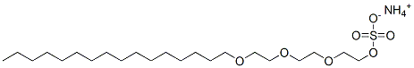 ammonium 2-[2-[2-(hexadecyloxy)ethoxy]ethoxy]ethyl sulphate Struktur