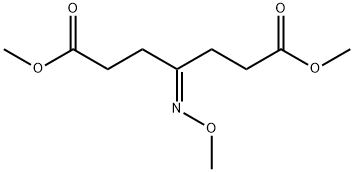 4-(Methoxyimino)heptanedioic acid dimethyl ester Struktur