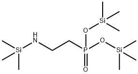 Bis(trimethylsilyl) 2-[(trimethylsilyl)amino]ethylphosphonate Struktur