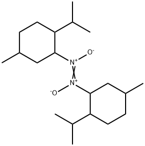 Bis[5-methyl-2-(1-methylethyl)cyclohexyl]diazene 1,2-dioxide Struktur