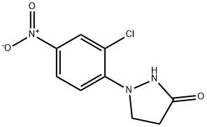 1-(2-CHLORO-4-NITROPHENYL)-3-HYDROXY-4,5-DIHYDRO-1H-PYRAZOLE Struktur