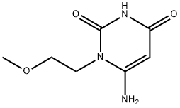 6-AMINO-1-(2-METHOXY-ETHYL)-1H-PYRIMIDINE-2,4-DIONE Struktur