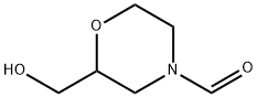 4-Morpholinecarboxaldehyde, 2-(hydroxymethyl)- (9CI) Struktur