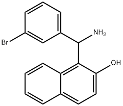 1-[AMINO-(3-BROMO-PHENYL)-METHYL]-NAPHTHALEN-2-OL Struktur