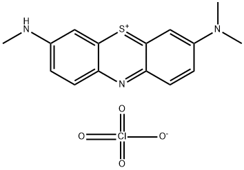 3-(dimethylamino)-7-(methylamino)phenothiazin-5-ium perchlorate Struktur