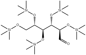 2-O,3-O,4-O,5-O,6-O-Pentakis(trimethylsilyl)-L-altrose Struktur