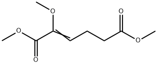 2-Methoxy-2-hexenedioic acid dimethyl ester Struktur