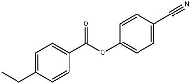 4-ETHYLBENZOIC ACID-4'-CYANOPHENYL ESTER Struktur