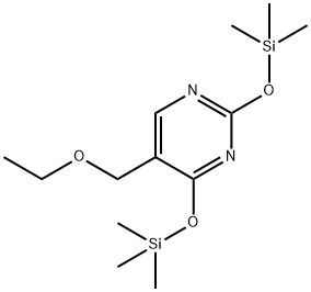 2,4-Bis[(trimethylsilyl)oxy]-5-(ethoxymethyl)pyrimidine Struktur