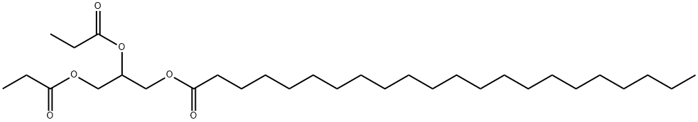 2,3-dipropionyloxypropyl docosanoate Struktur