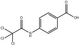 4-[(Trichloroacetyl)amino]benzoic acid Struktur