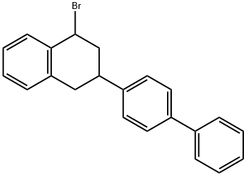 3-[1,1'-biphenyl]-4-yl-1-bromo-1,2,3,4-tetrahydronaphthalene Struktur