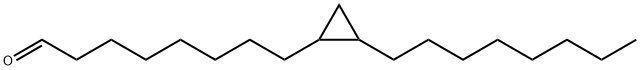 2-Octylcyclopropaneoctanal Struktur