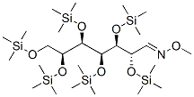 2-O,3-O,4-O,5-O,6-O,7-O-Hexakis(trimethylsilyl)-D-glycero-D-gulo-heptose O-methyl oxime Struktur