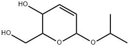 3,6-Dihydro-3-hydroxy-6-(1-methylethoxy)-2H-pyran-2-methanol Struktur