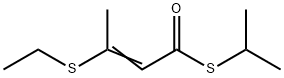 3-(Ethylthio)-2-butenethioic acid S-isopropyl ester Struktur