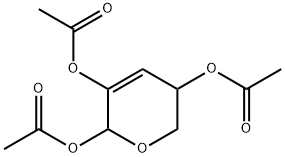 5,6-Dihydro-2H-pyran-2,3,5-triol triacetate Struktur