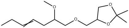 4-[[(2-Methoxy-4-heptenyl)oxy]methyl]-2,2-dimethyl-1,3-dioxolane Struktur