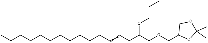 2,2-Dimethyl-4-[[(2-propoxy-4-hexadecenyl)oxy]methyl]-1,3-dioxolane Struktur